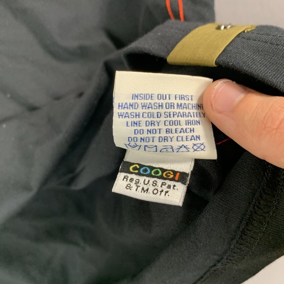 Coogi Shirt Mens 2XL Black Australia Authentic Graphic Tee Patch Logo Casual - Picture 7 of 13